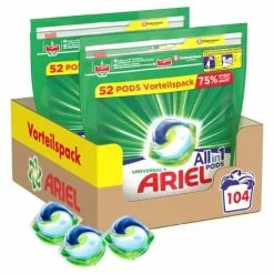 Ariel Pods 2x 52 Pièces - Accessoires Entretien Du Linge
